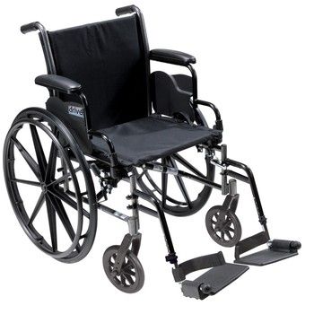 Cruiser Iii Lightweight Folding Wheelchair - 18 Cruiser Iii Lightweight Folding Wheelchair - 18&Quot; Seat, Flip-Back Desk Arms &Amp; Swing-Away Footrests