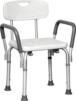 Shower Chair W/ Back & Arms Shower Chair W/ Back &Amp; Arms