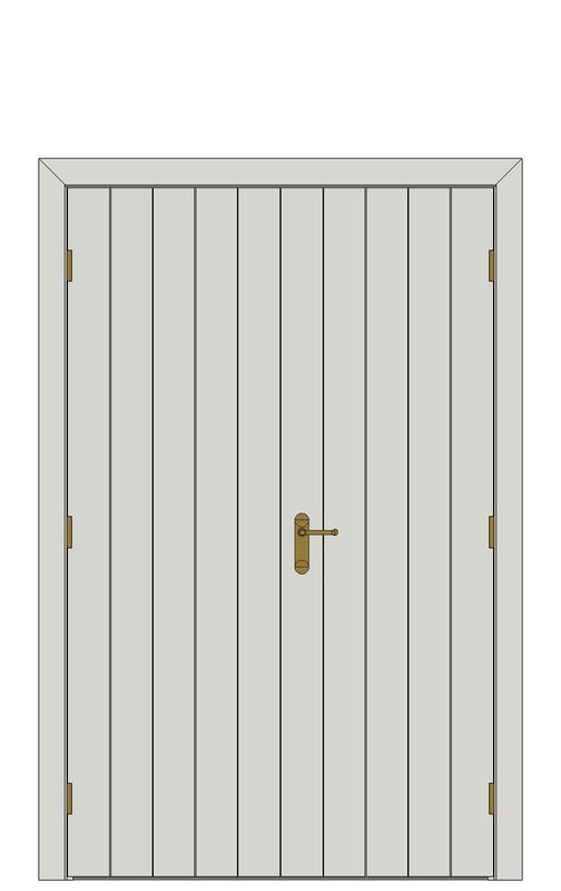 Double doorset — Criterion White Internal Door — Double hinged — Primed White