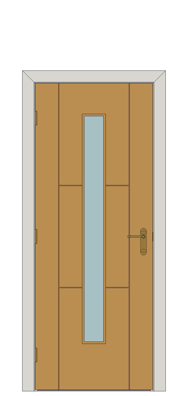 Mistral Oak Glazed Internal Door — Single — Prefinished Oak
