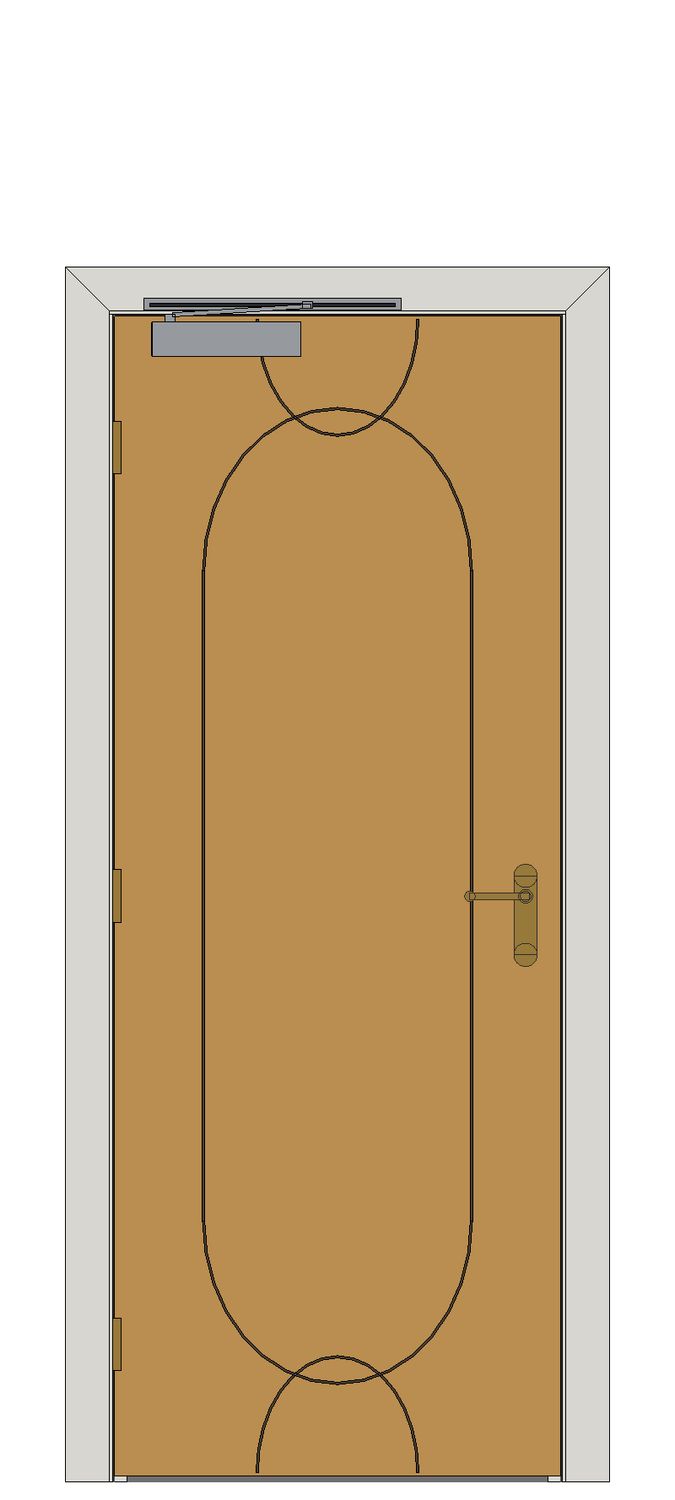 Agua Oak Internal Door — Single — Prefinished Oak