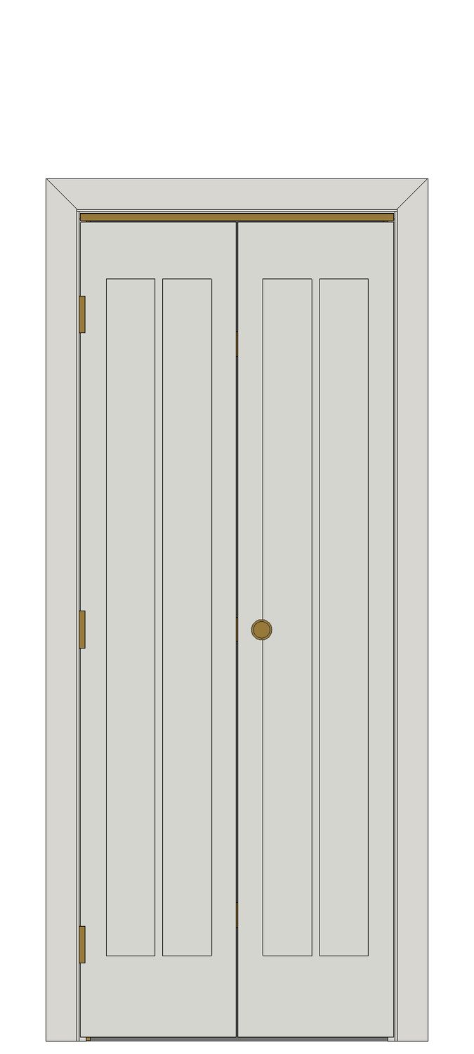 Antigua White Bi-fold Internal Door — Bifold — Primed White