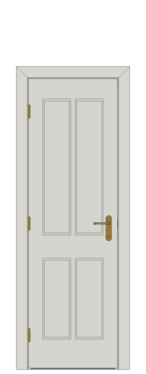 Canterbury White Internal Door â€“ Smooth — Single — Primed White
