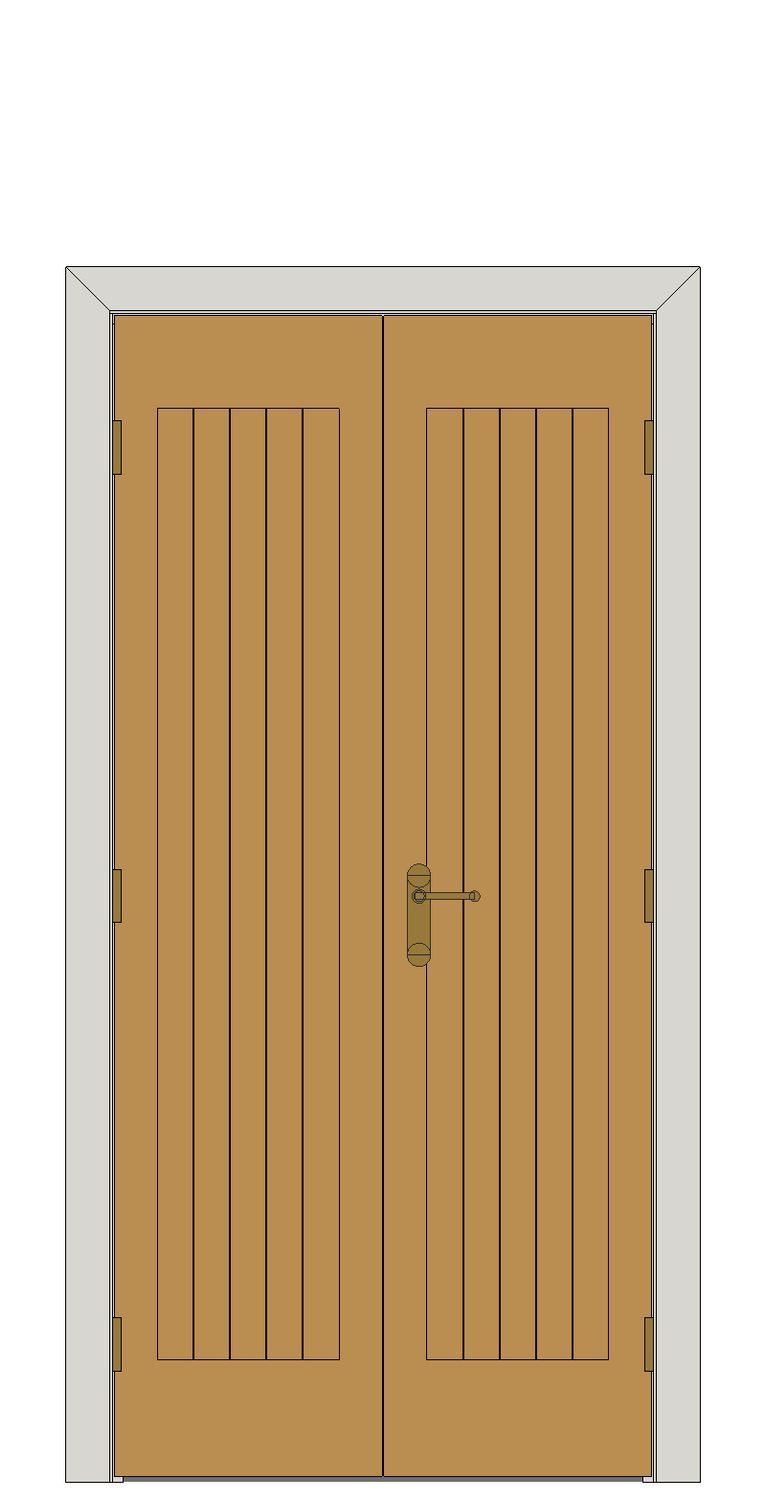 Double doorset — Yoxall Oak Internal Door â€“ Pre-finished — Double hinged — Prefinished Oak