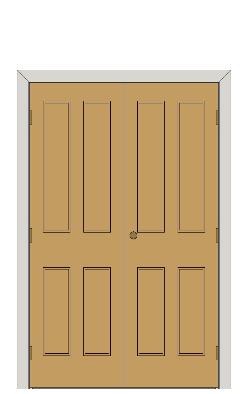 Double doorset — Traditional Oak Internal Doors - Regency Fire or Standard â€” Unfinished oak — Double hinged — Unfinished oak