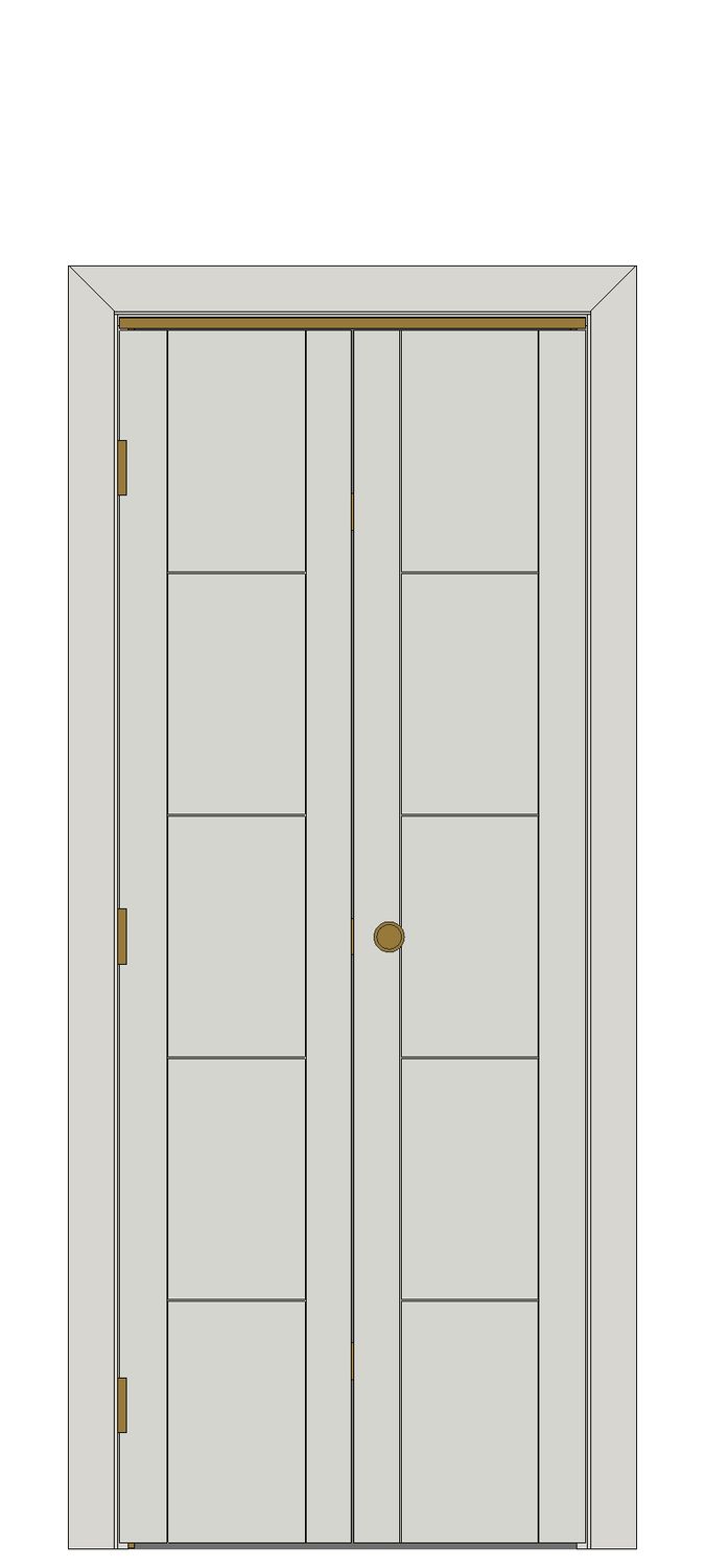 Tigris White Bi-fold Internal Door — Bifold — Prefinished White