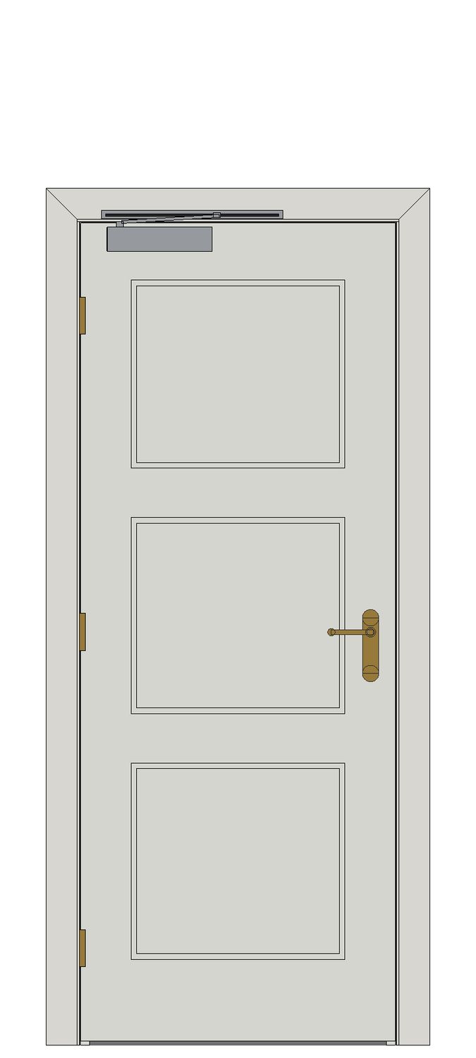 Catton White Internal Door — Single — Primed White