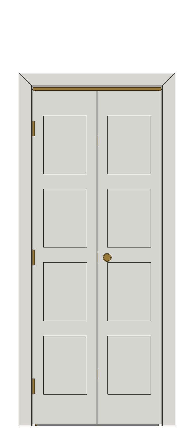 Montserrat White Bi-fold Internal Door — Bifold — Primed White
