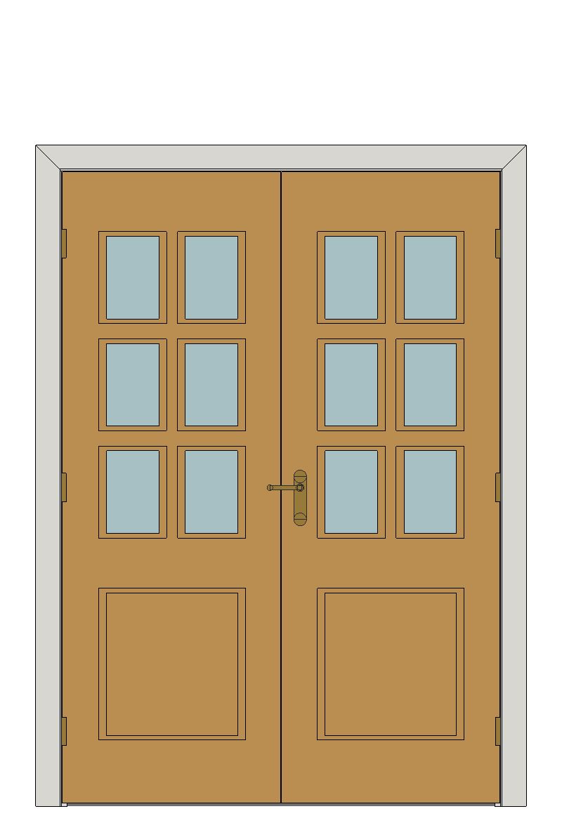Dove Oak Internal Door Pair — Pair — Unfinished Oak
