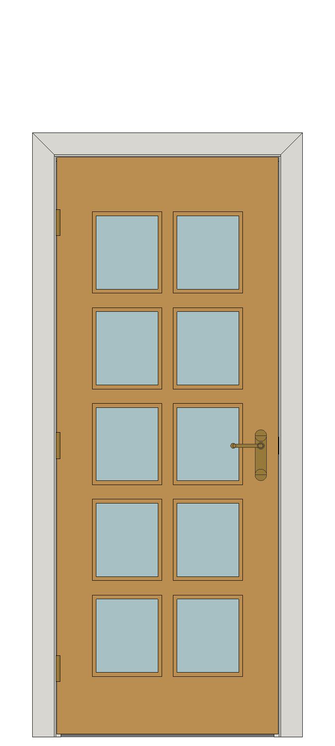 Gisburn Oak Glazed Internal Door — Single — Prefinished Oak