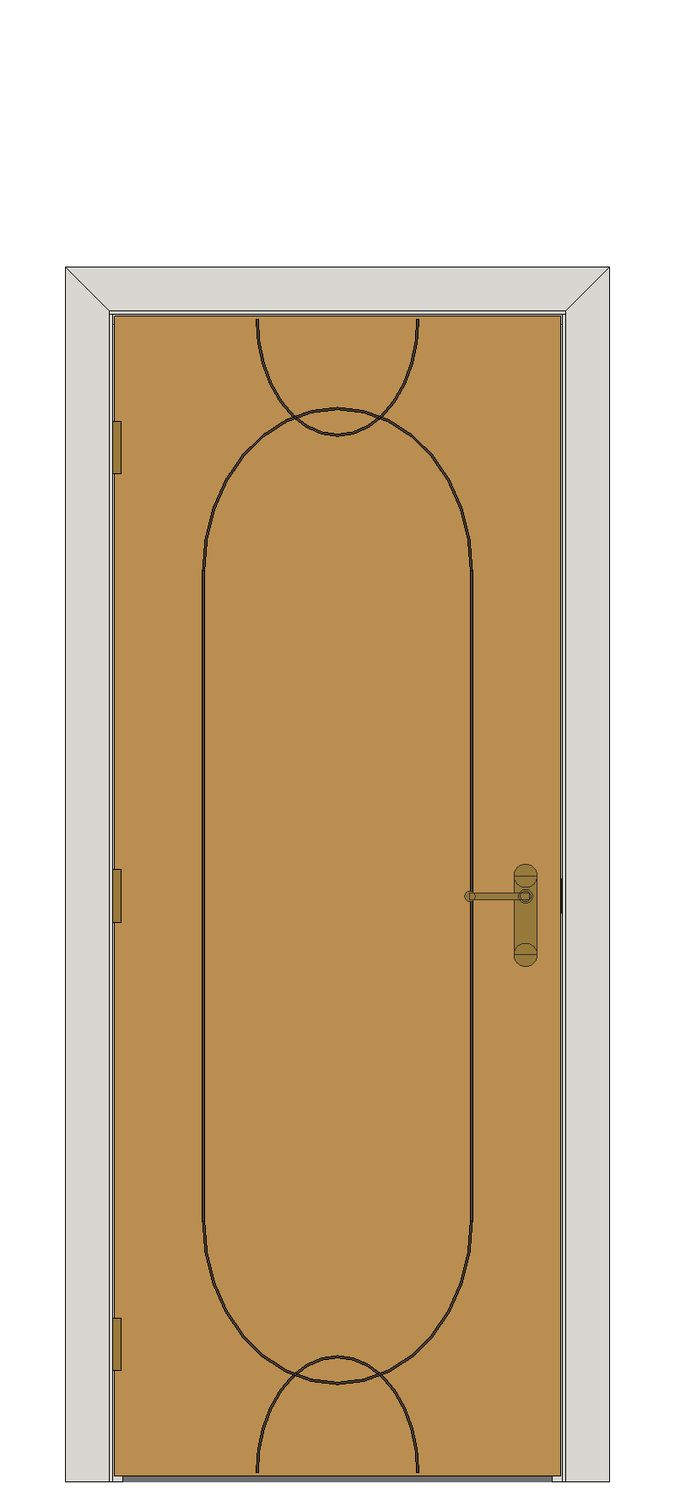 Agua Oak Internal Door — Single — Prefinished Oak