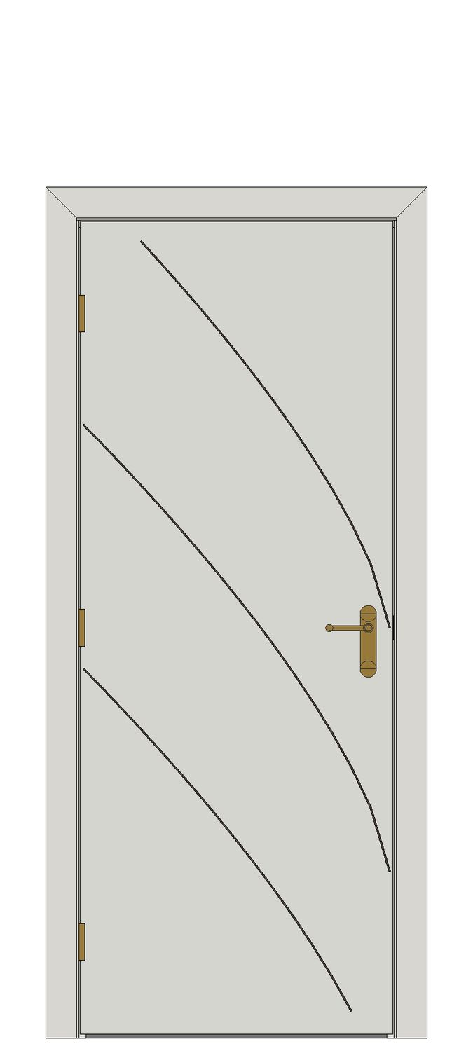 Aster White Internal Door — Single — Primed White