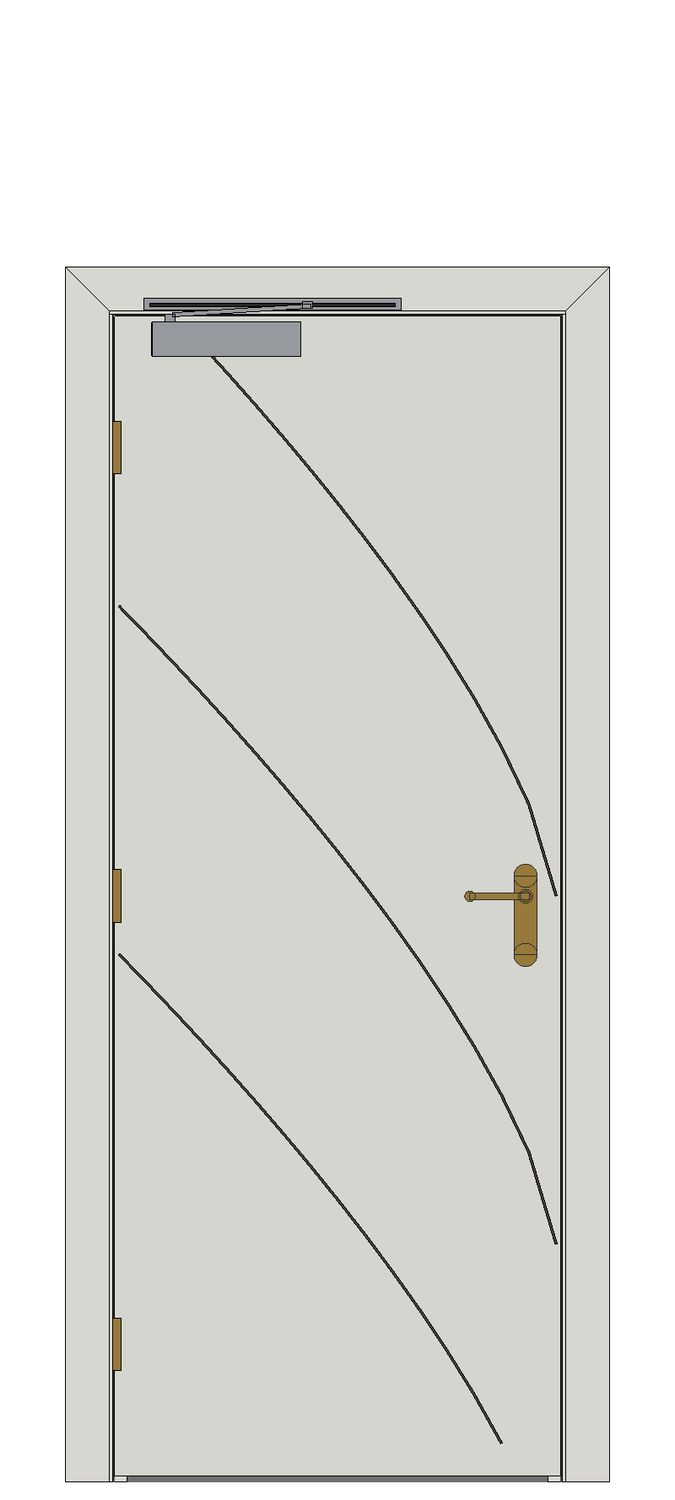 Aster White Internal Door — Single — Primed White