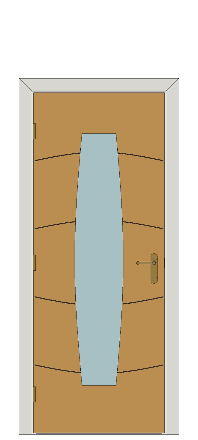 Sol Oak Glazed Internal Door — Single — Prefinished Oak