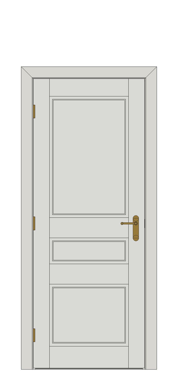 Marlborough 3Panel — Single — White primed