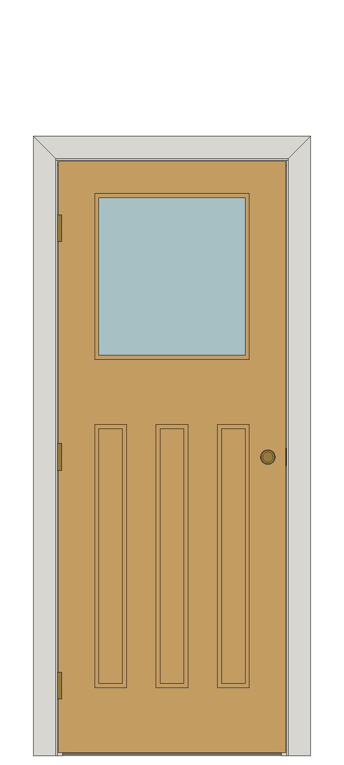 Traditional Oak Internal Doors - 1930's Unglazed â€” Unfinished oak — Hinged — Unfinished oak