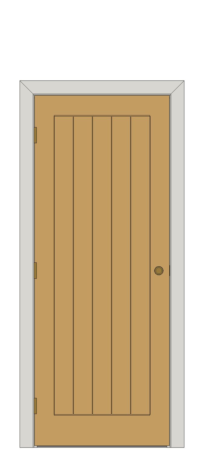 Traditional Oak Internal Door - Cotswold (Fire/Standard) â€” Prefinished oak — Hinged — Prefinished oak