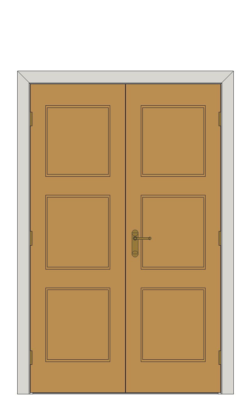 Double doorset — Mersey Oak Internal Door — Double hinged — Unfinished Oak