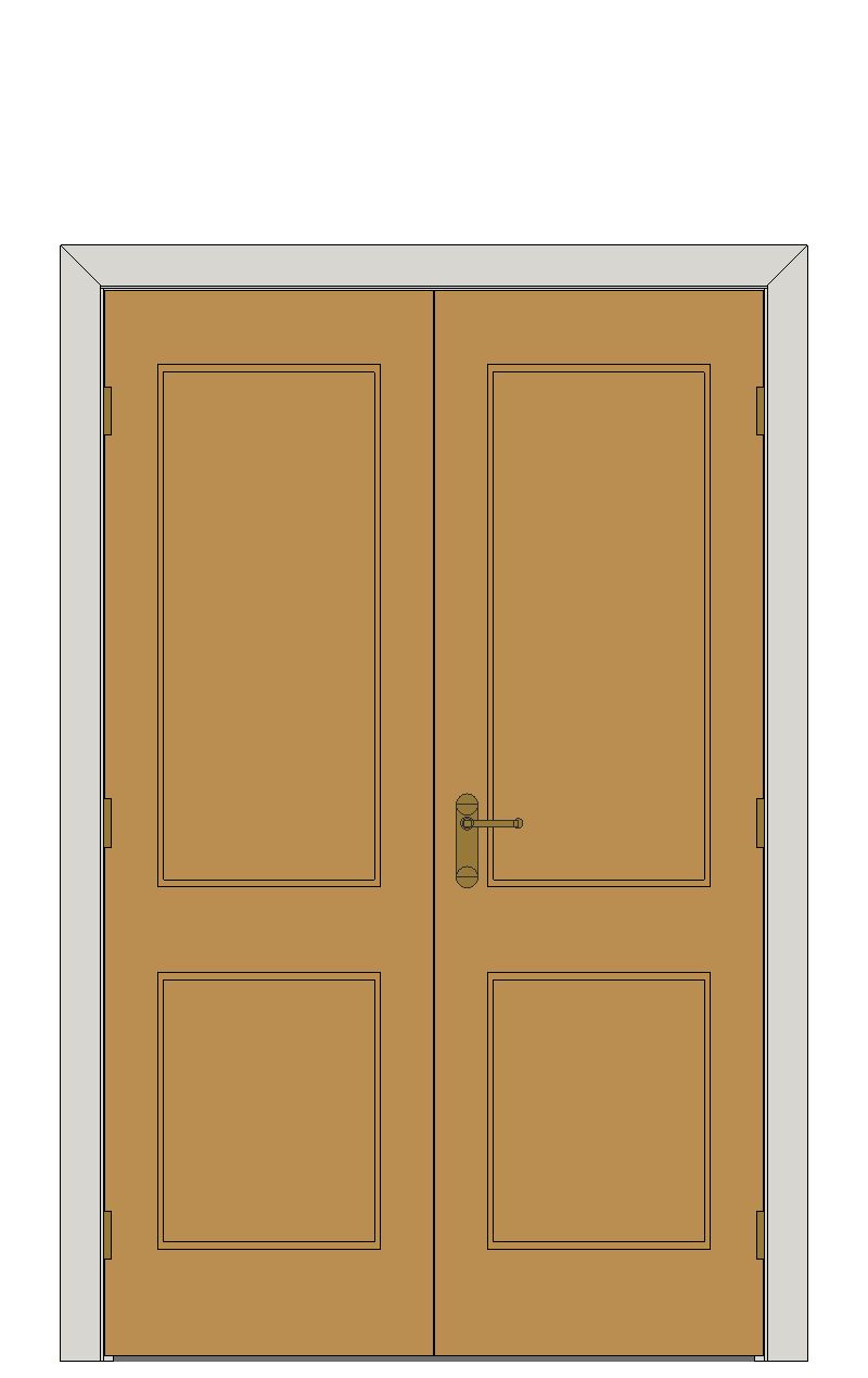 Double doorset — Royale 12M Oak Internal Door â€“ Pre-finished — Double hinged — Prefinished Oak