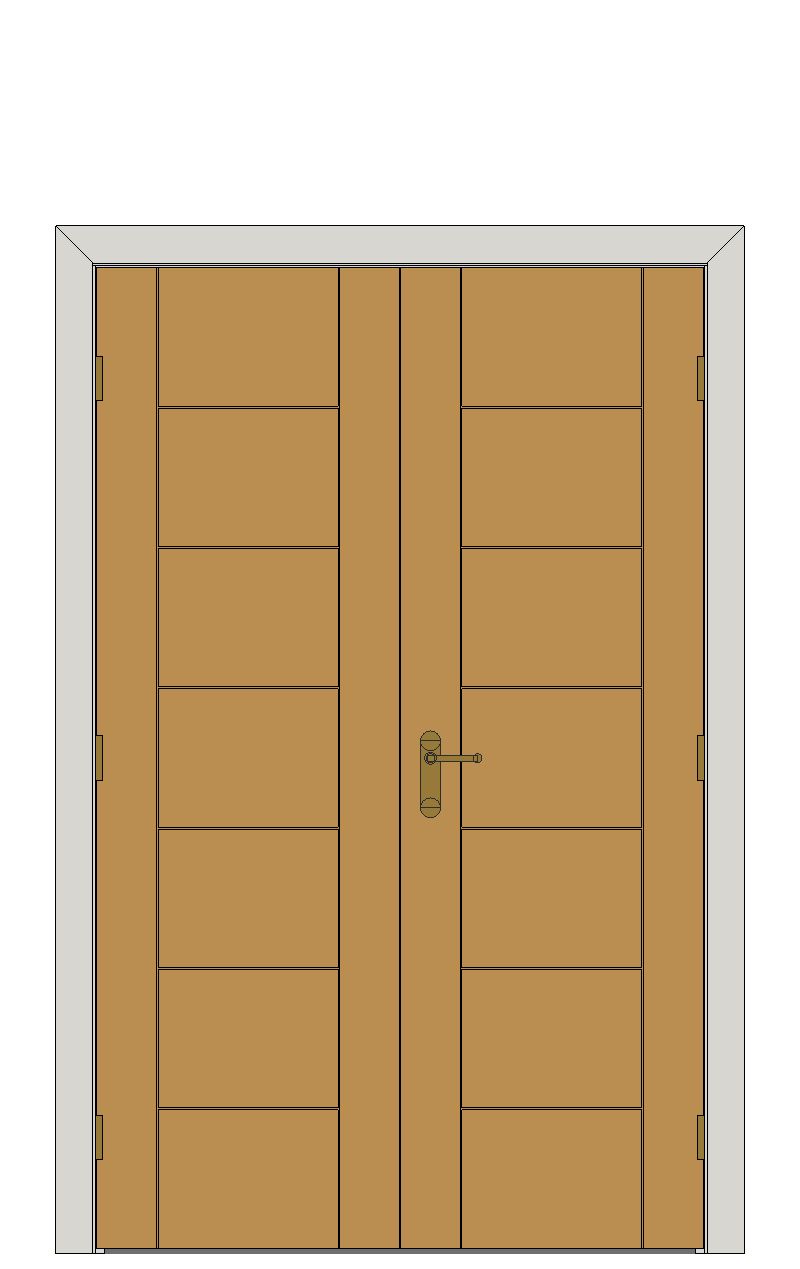 Double doorset — Sirocco Oak Internal Door — Double hinged — Prefinished Oak