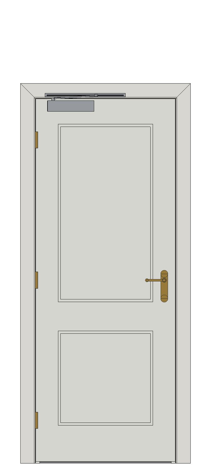 Hardwick White Internal Door — Single — Primed White