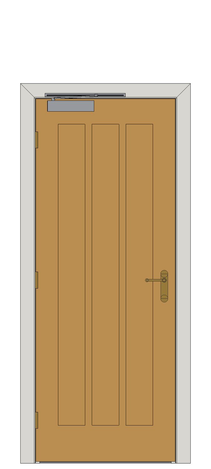 Eden Oak Internal Door — Single — Unfinished Oak