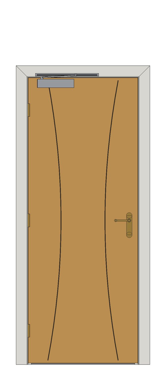 Arcos Oak Internal Door — Single — Prefinished Oak