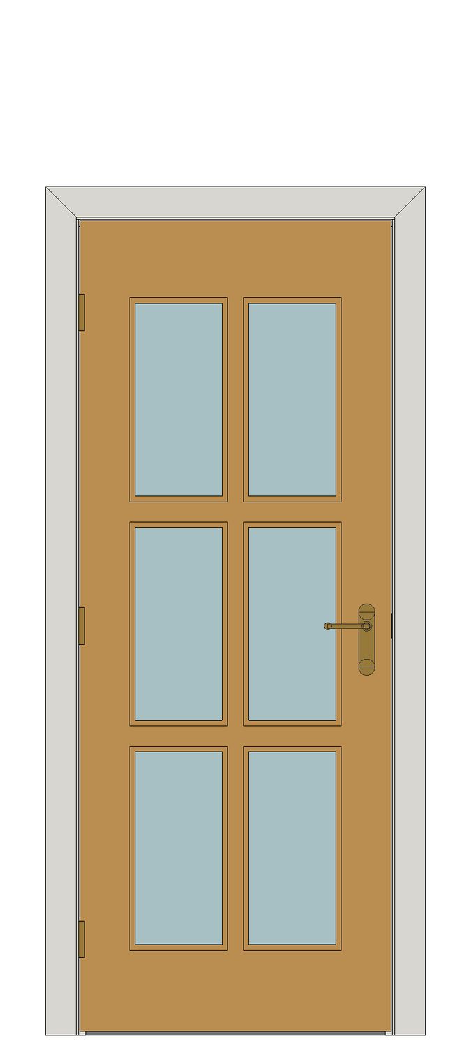 Spencer Oak Glazed Internal Door — Single — Prefinished Oak