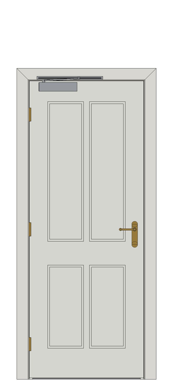 White Rushmore Fire Door — Single — Primed White
