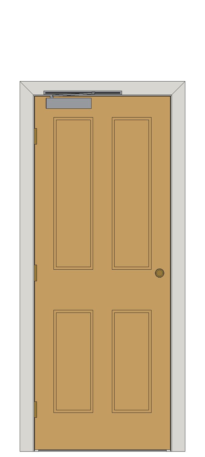 Traditional Oak Internal Doors - 4 Panel Fire Door â€” FD30 reference â€” Unfinished oak — Hinged — Unfinished oak