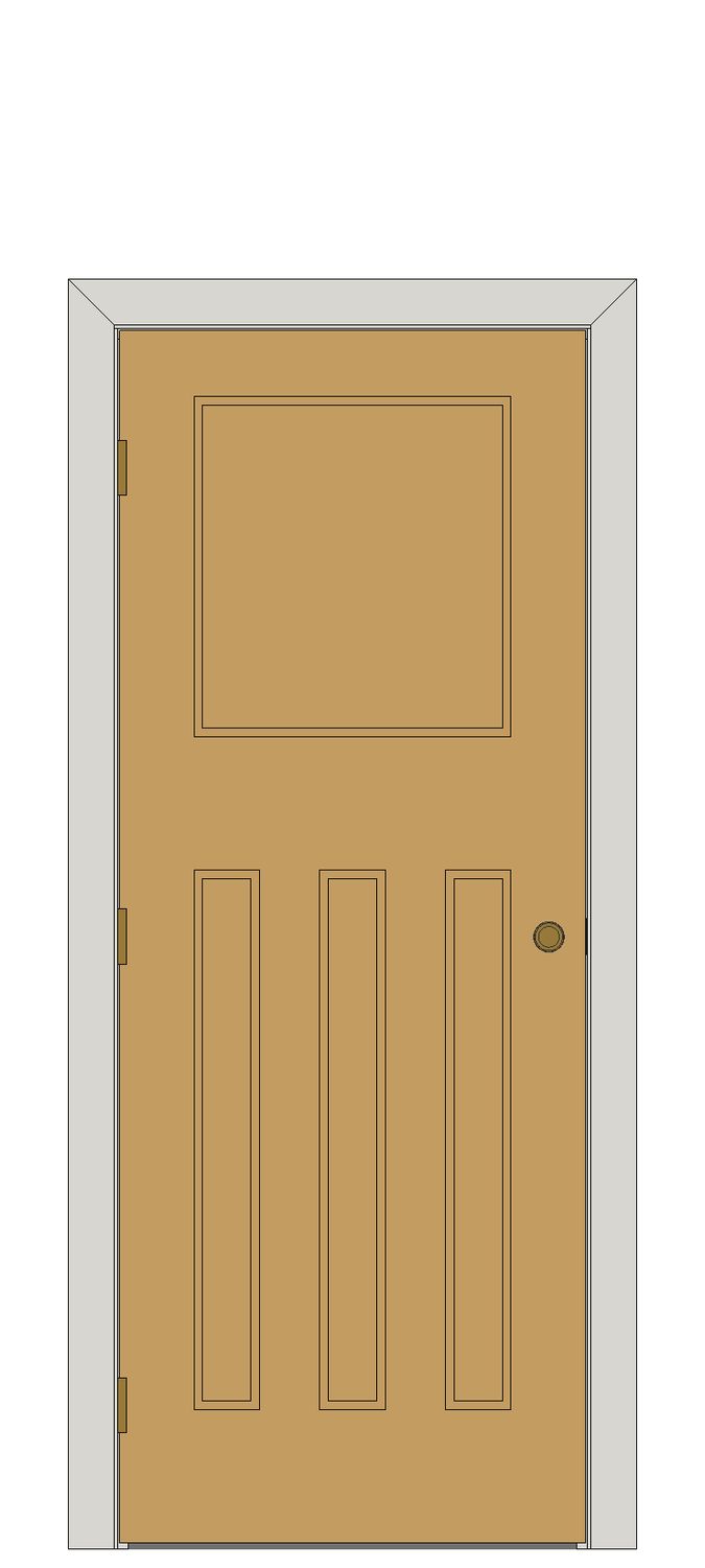 Traditional Oak Internal Doors - 1930's - Fire or Standard â€” Unfinished oak — Hinged — Unfinished oak