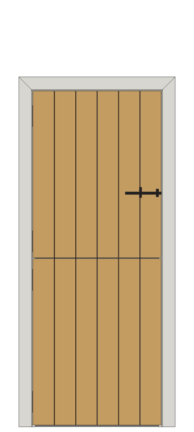 Stable Oak Ledged Door â€” Clear oak — Stable — Clear oak