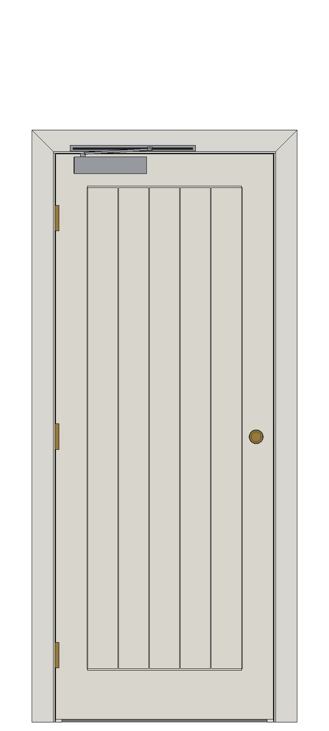 Mexicano Primed Internal Door â€” FD30 reference â€” White primed — Hinged — White primed