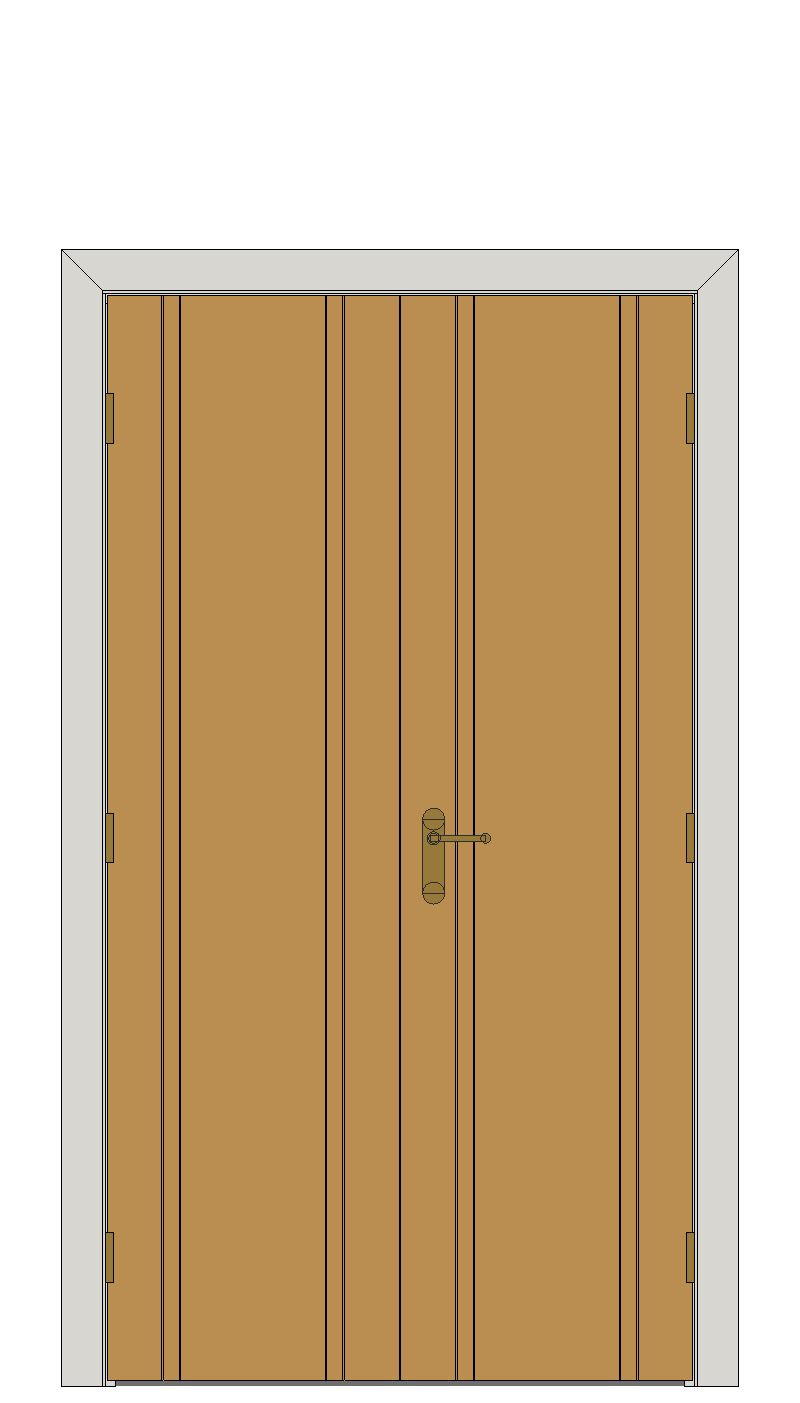 Double doorset — Chartwell Oak Internal Door — Double hinged — Prefinished Oak