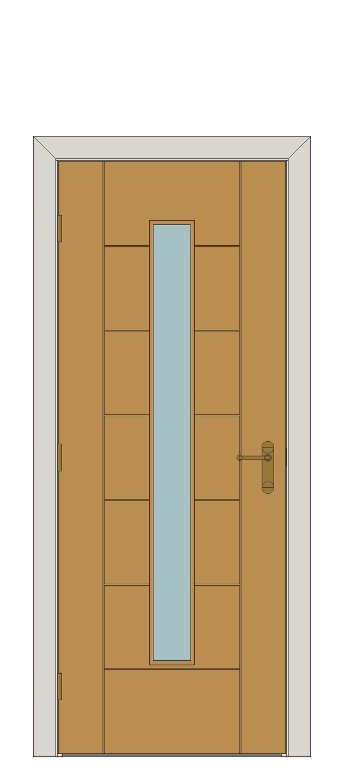 Sirocco Oak Glazed Internal Door — Single — Prefinished Oak
