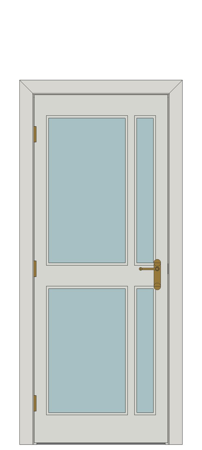 City White Clear Glazed — Single — Prefinished White