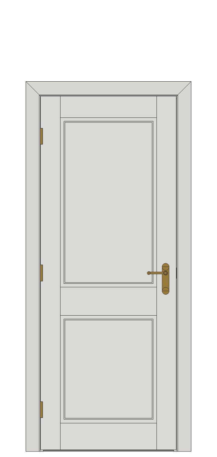 Balmoral Smooth 2Panel — Single — White primed