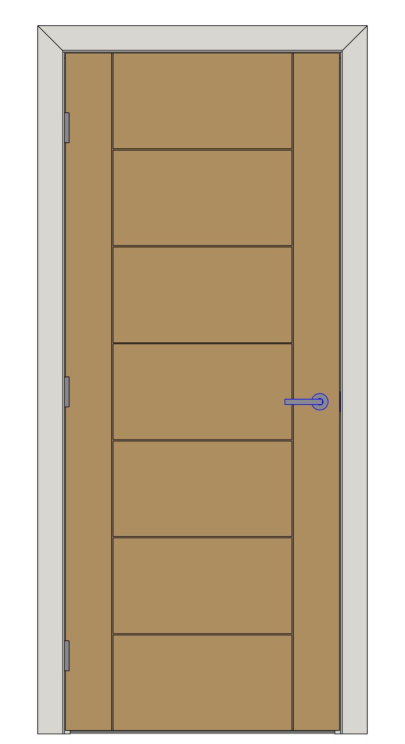 Palermo seven-panel — Single — White or light oak (bespoke options)