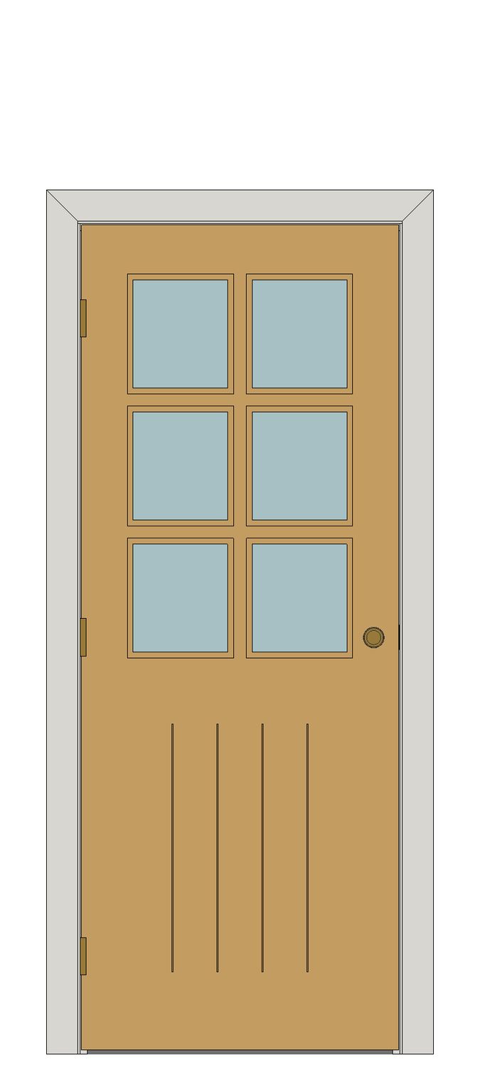 Traditional Oak Internal Doors - Cotswold Glazed â€” Unfinished oak — Hinged — Unfinished oak