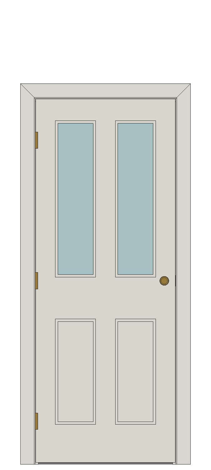 Malton Unglazed Primed Internal Door â€” White primed — Hinged — White primed