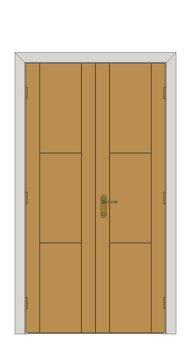 Double doorset — Mistral Oak Internal Door — Double hinged — Prefinished Oak