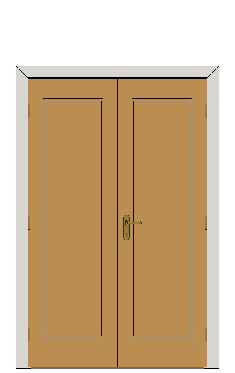 Double doorset — Diana Oak Internal Door — Double hinged — Prefinished Oak