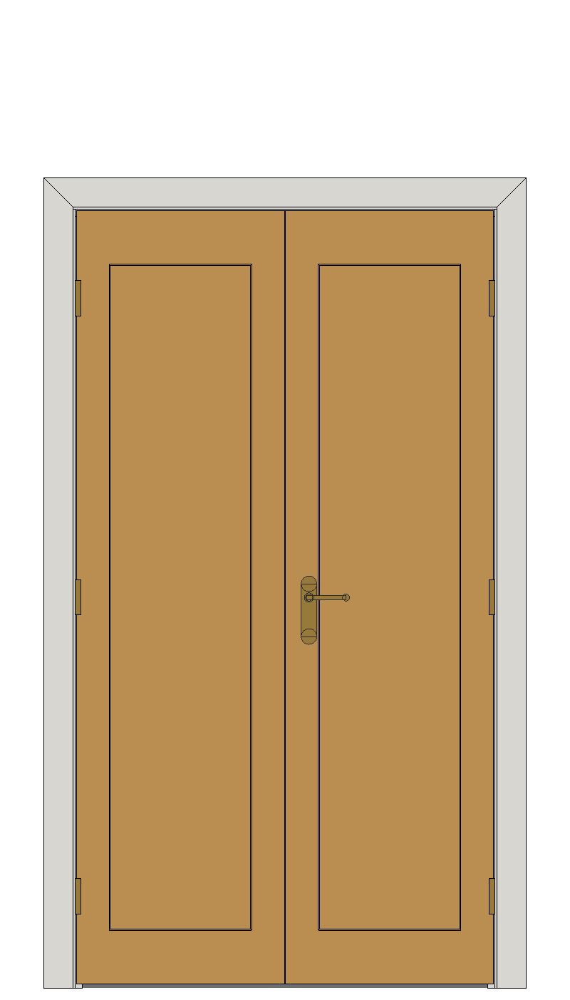 Double doorset — Clementine Oak Internal Door — Double hinged — Prefinished Oak