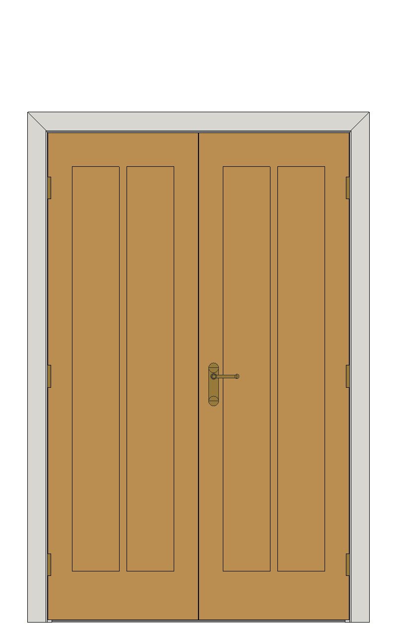 Double doorset — Eiger Oak Internal Door — Double hinged — Unfinished Oak