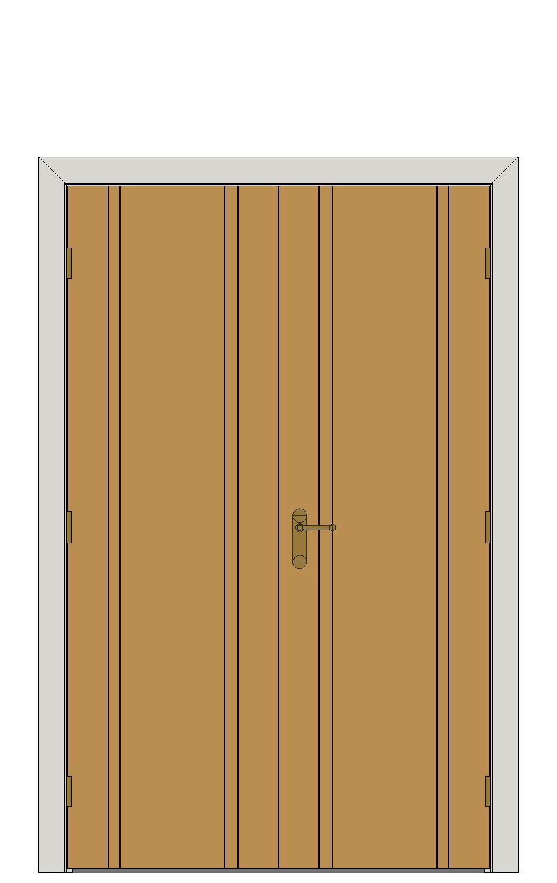 Double doorset — Ceylon Oak Internal Door — Double hinged — Prefinished Oak
