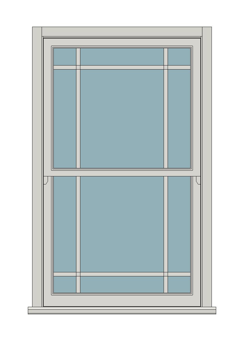 Perimeter Margin Lights — Revit 2027 Window Family
