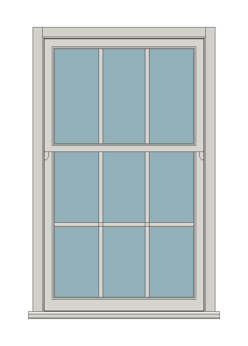 Three over Six — Revit 2027 Window Family