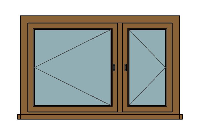 Unequal Casements — Revit 2027 Window Family