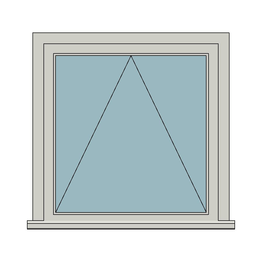 Stormsure standard casement - Single top hung — JELD-WEN-inspired Revit 2027 Window