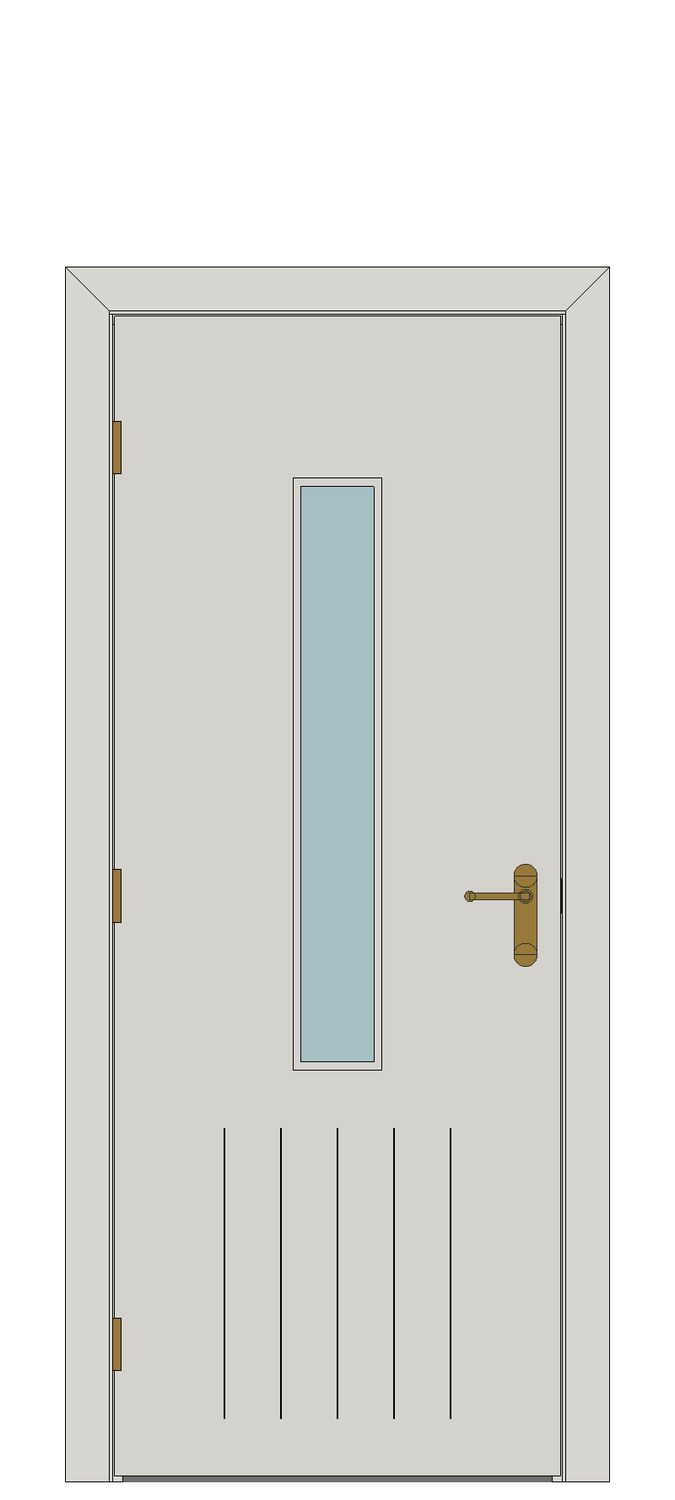 INSULUX Beaumanor inspired — JELD-WEN-inspired Revit 2027 Door